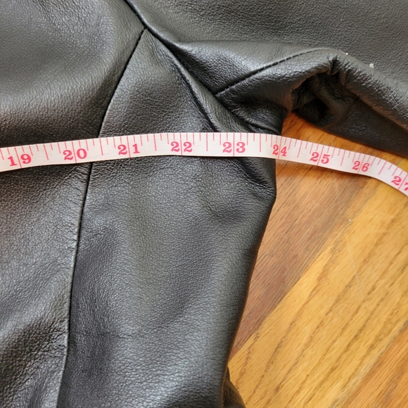 Marc Mattis Black Leather Jacket Size XL Coat - Picture 12 of 15
